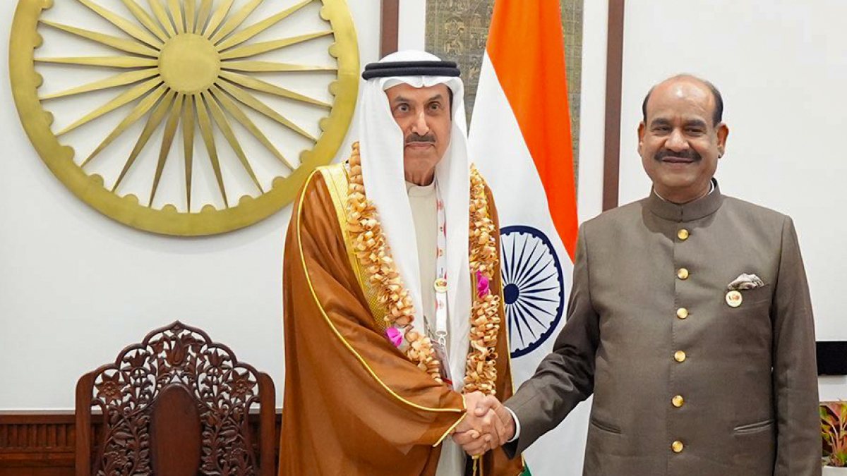 Om Birla meets UAE parliament speaker at BRICS forum