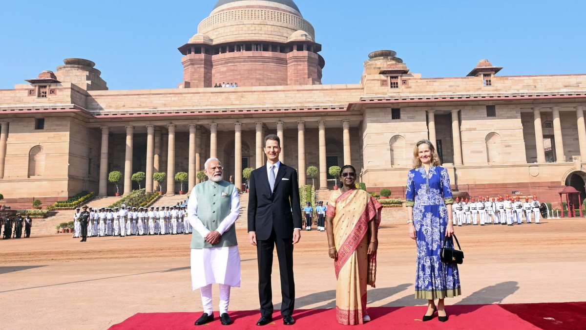 PM Modi and Murmu host Liechtenstein royals at Rashtrapati Bhavan