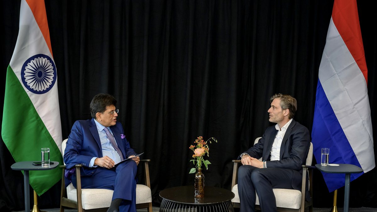 Piyush Goyal meets Power2X CEO Occo Roelofsen in The Hague