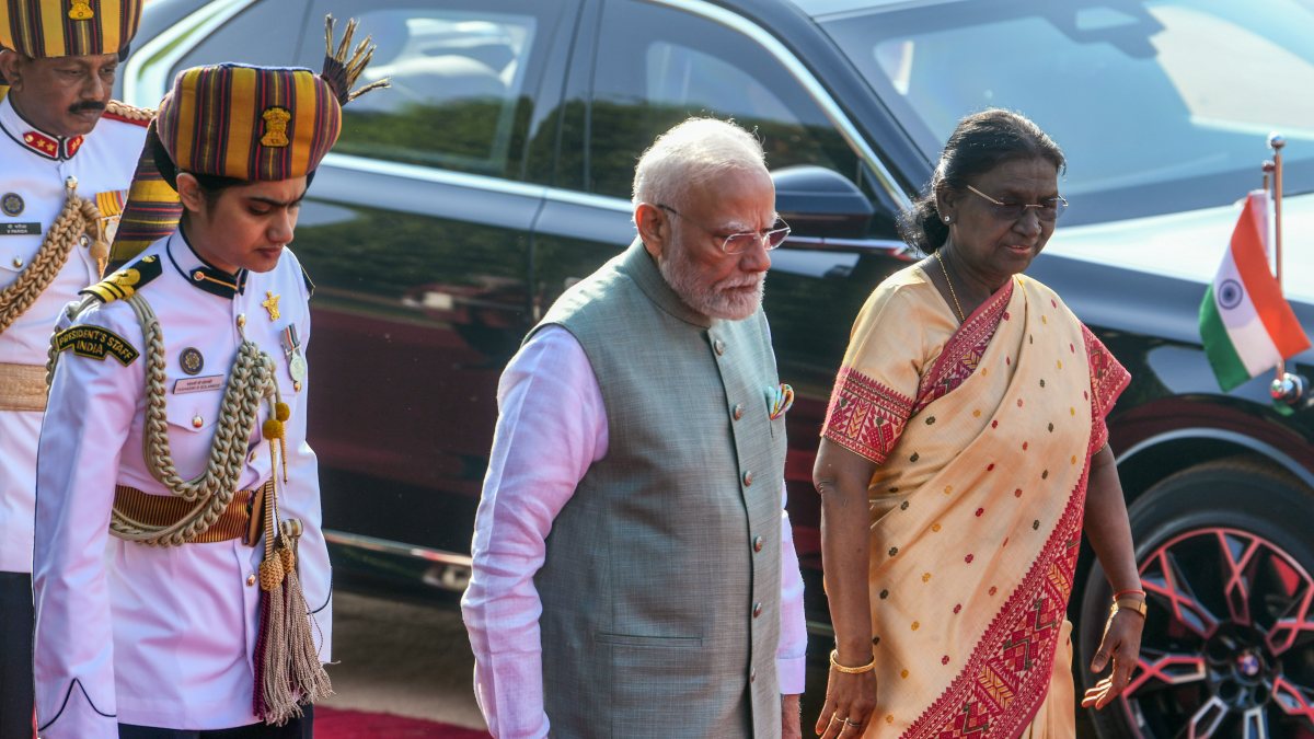 President Murmu and PM Modi host Liechtenstein prince at Rashtrapati Bhavan