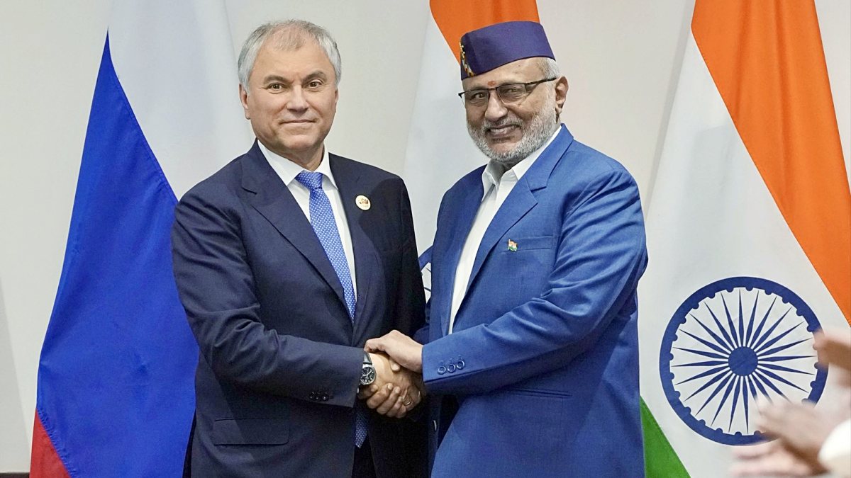 VP Radhakrishnan meets Russian State Duma chairman in Delhi