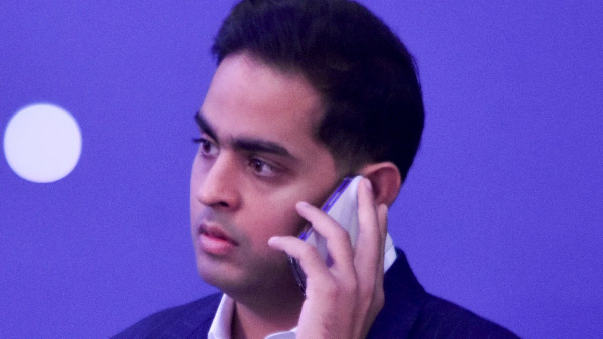 Akash Ambani attends Jio Platforms listing ceremony in Mumbai