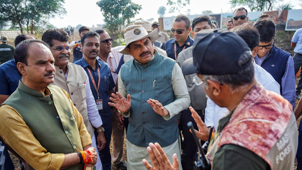 MP CM Mohan Yadav inspects antelope translocation in Shajapur
