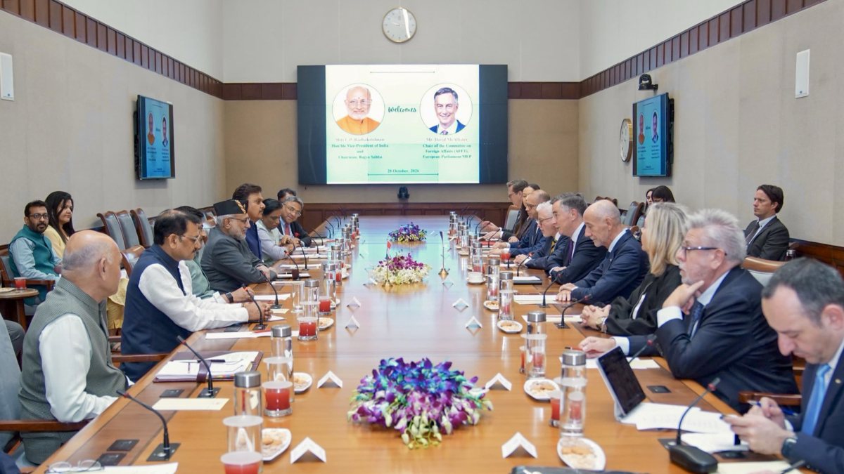 VP Radhakrishnan meets European Parliament foreign affairs delegation