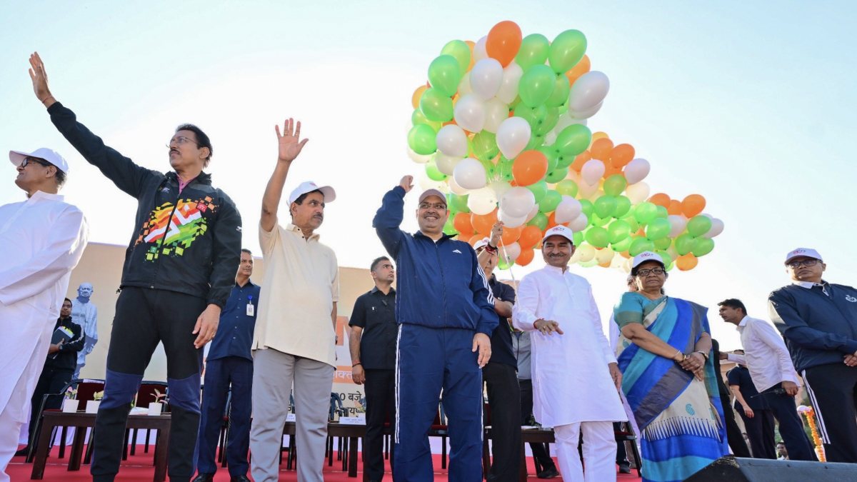 Rajasthan CM Bhajanlal Sharma joins Run for Unity in Jaipur