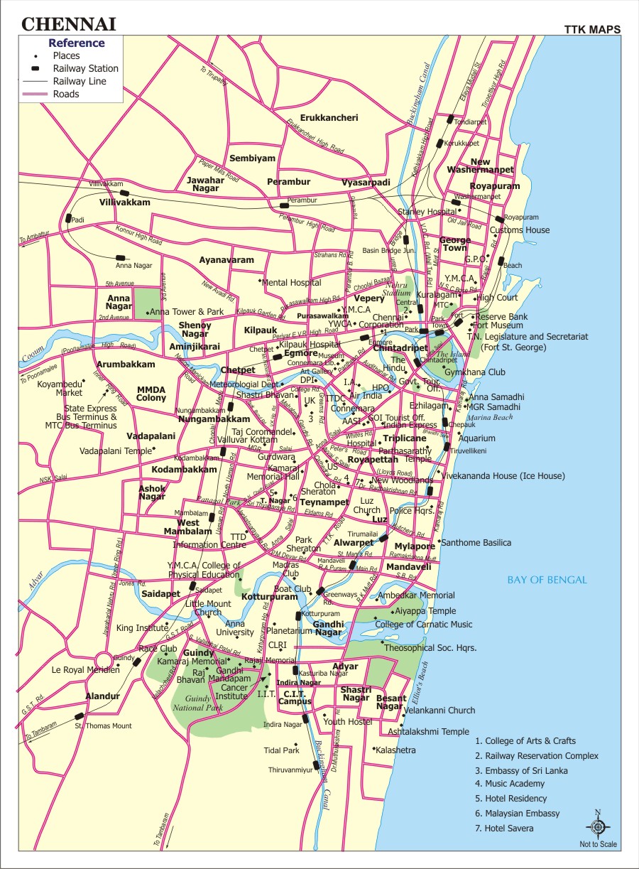 Chennai City Map