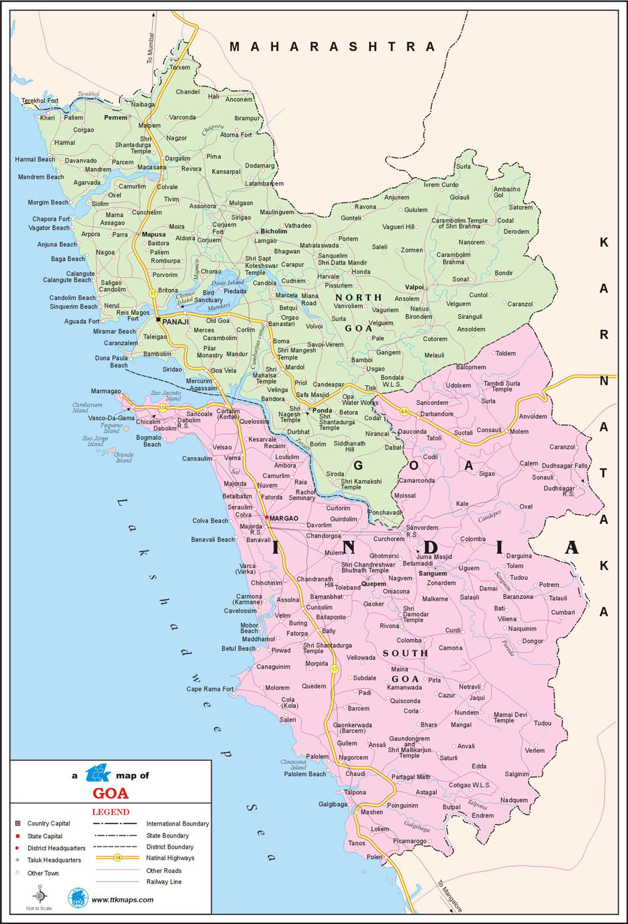 Goa Travel Map