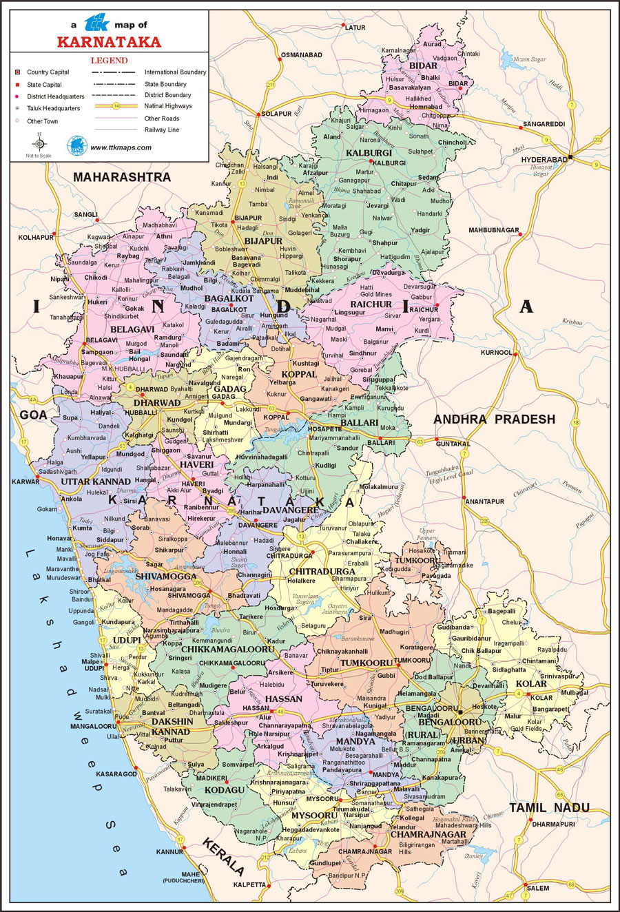 Karnataka Travel Map