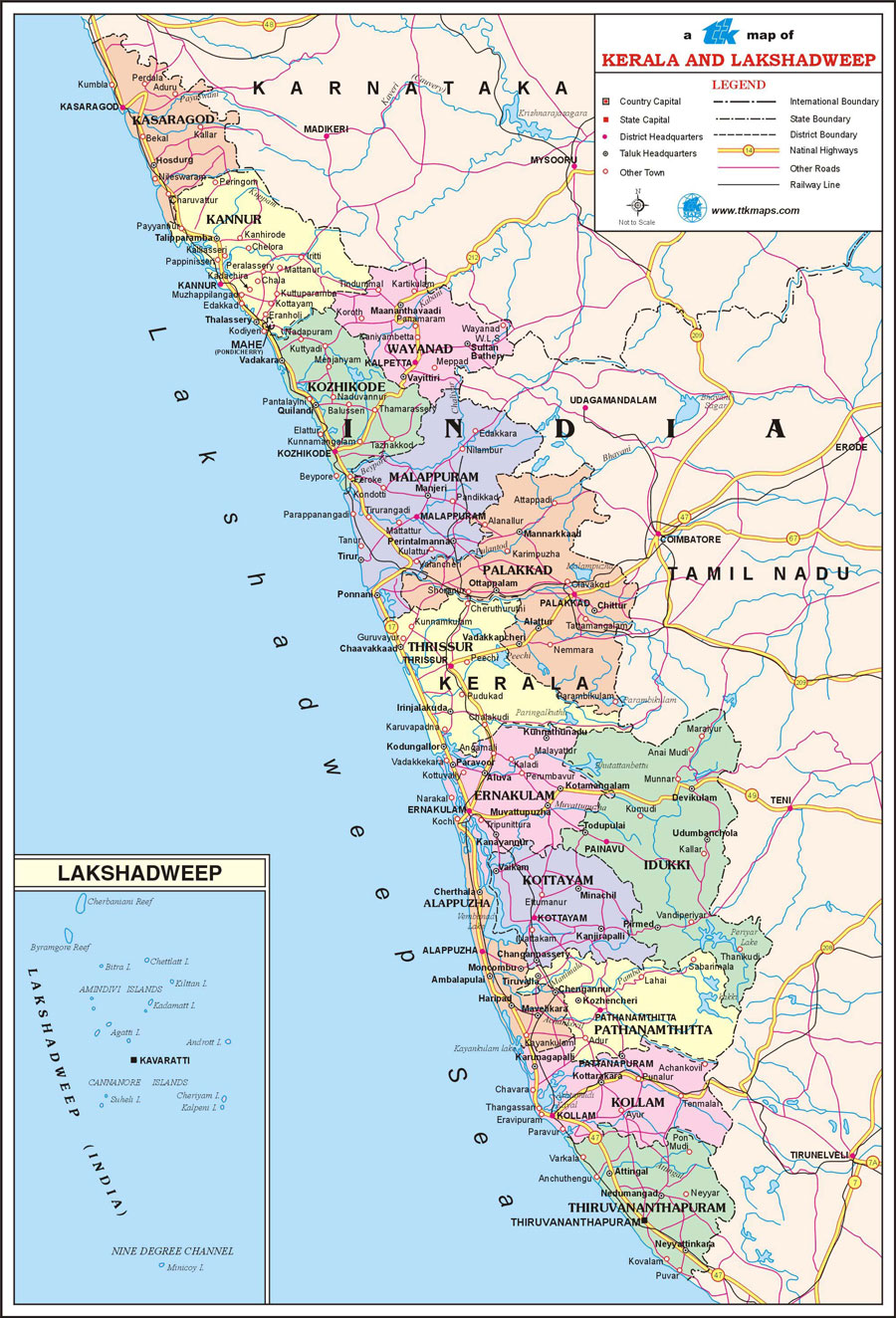 Kerala Travel Map