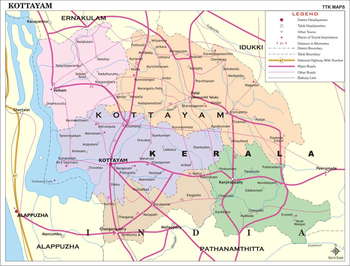 Kottayam District Map