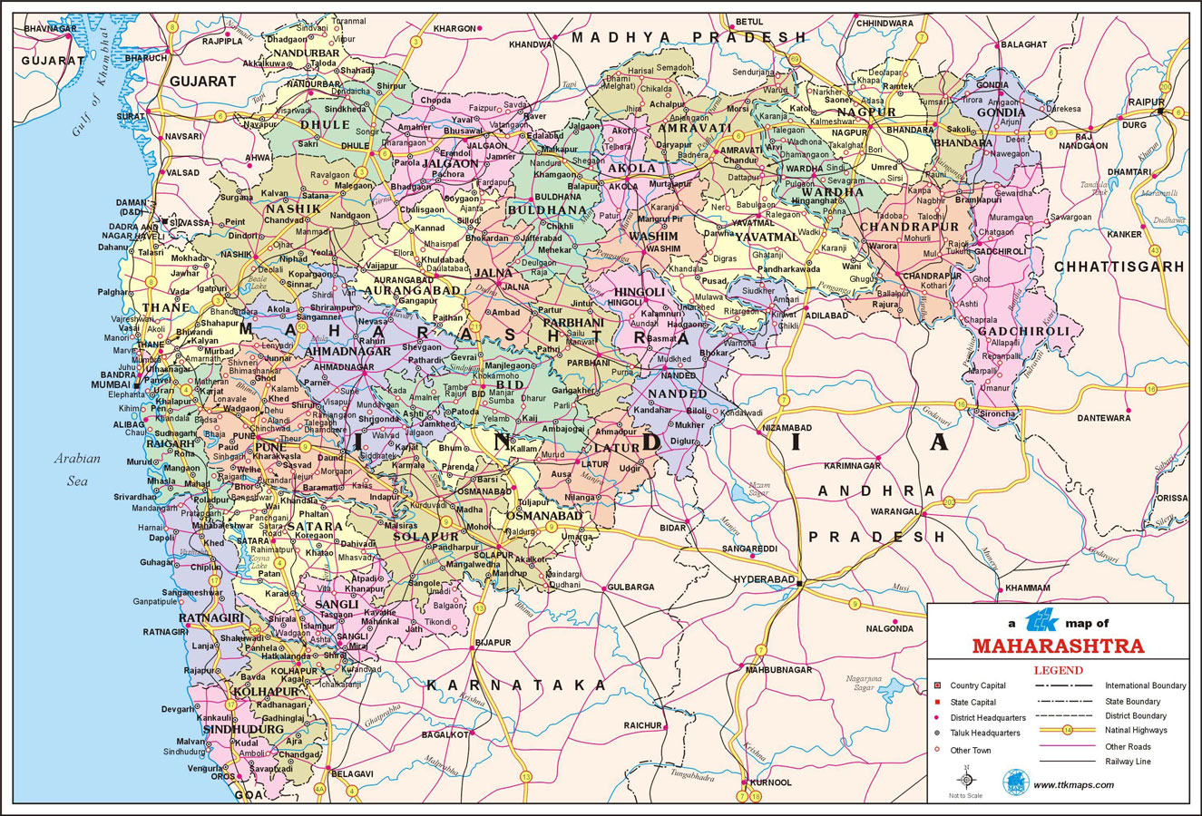Maharashtra Travel Map