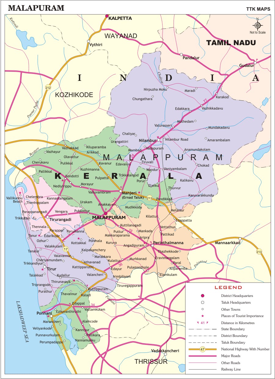 Malappuram District Map