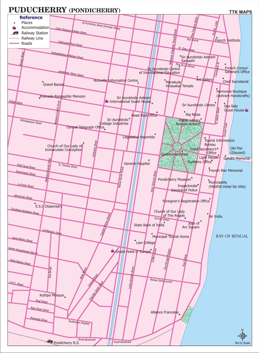 Pondicherry City Map