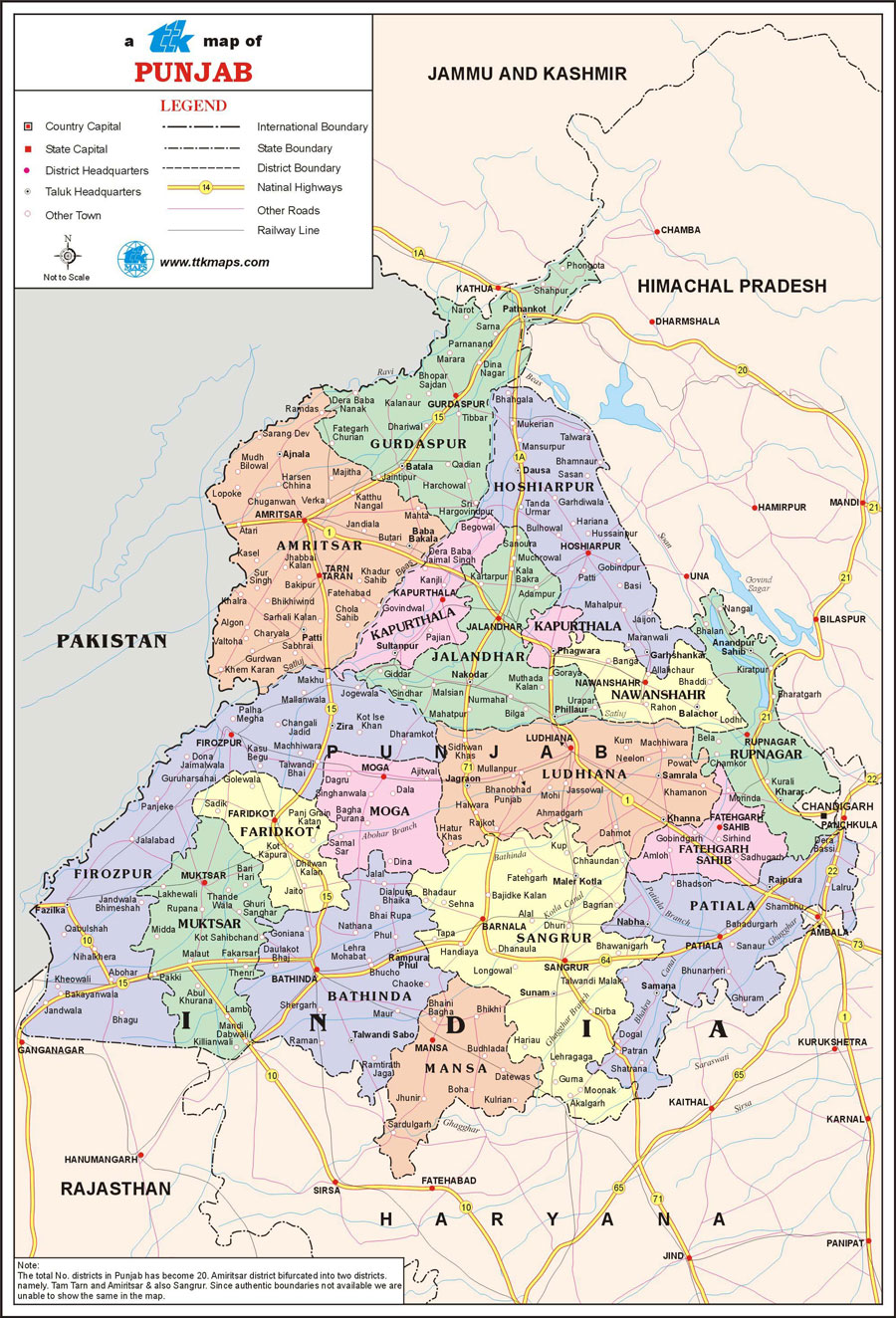 Punjab Travel Map