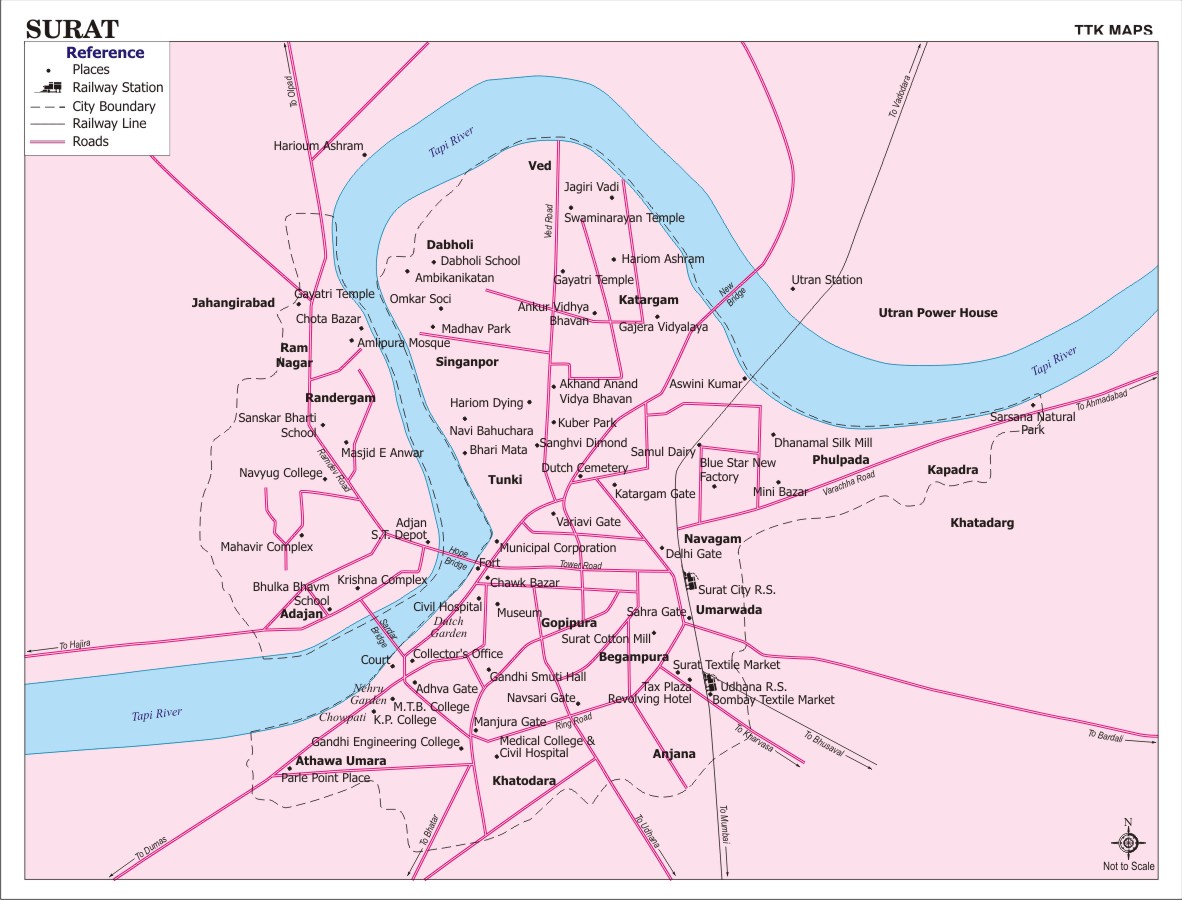 Surat City Map